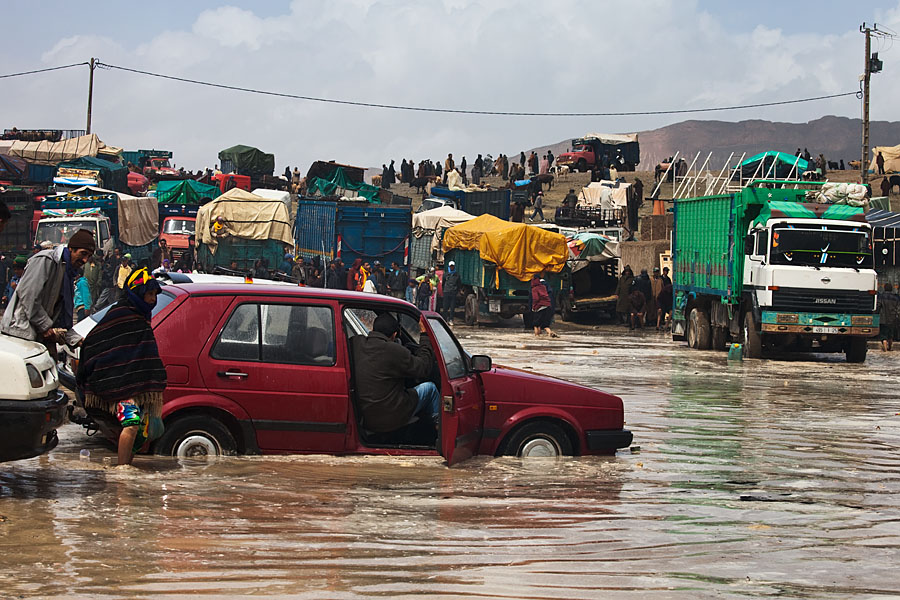  Flood disaster after heavy rainfall   Imilchil market   Morocco